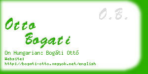 otto bogati business card