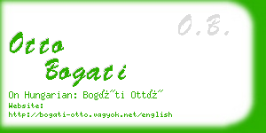 otto bogati business card
